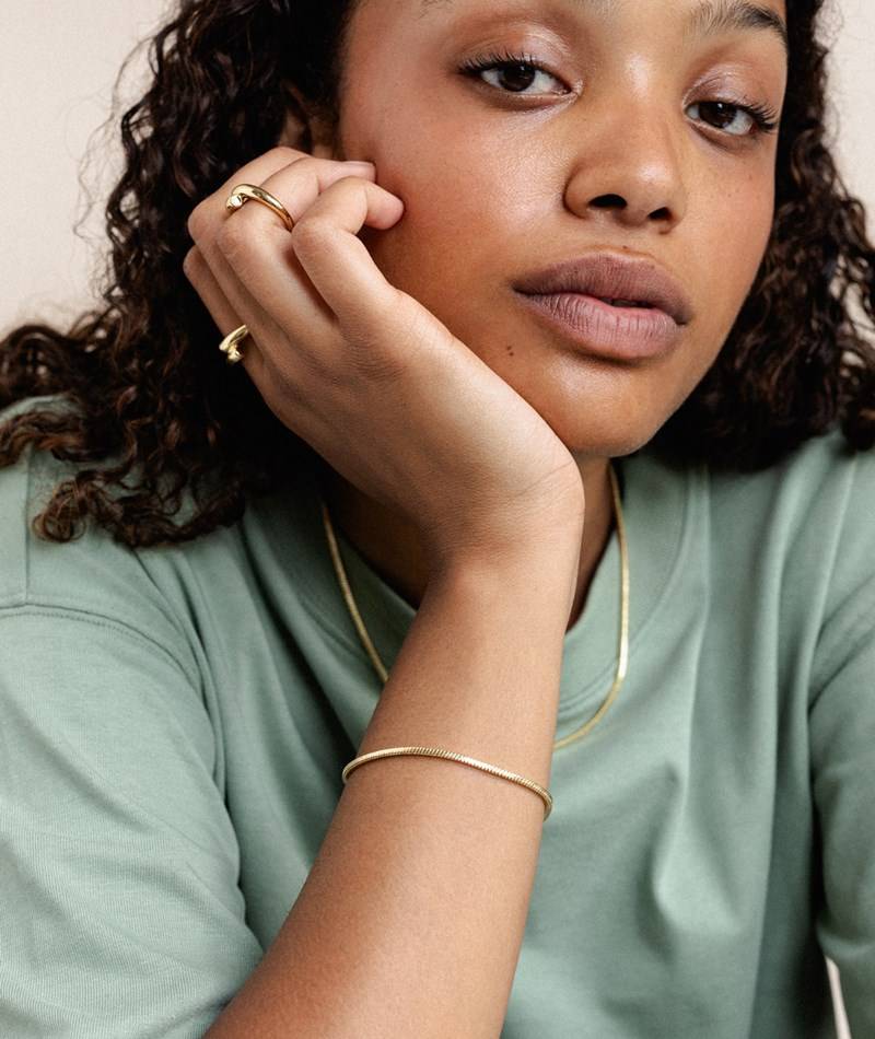 KAUF DICH GLüCKLICH Armband Gold