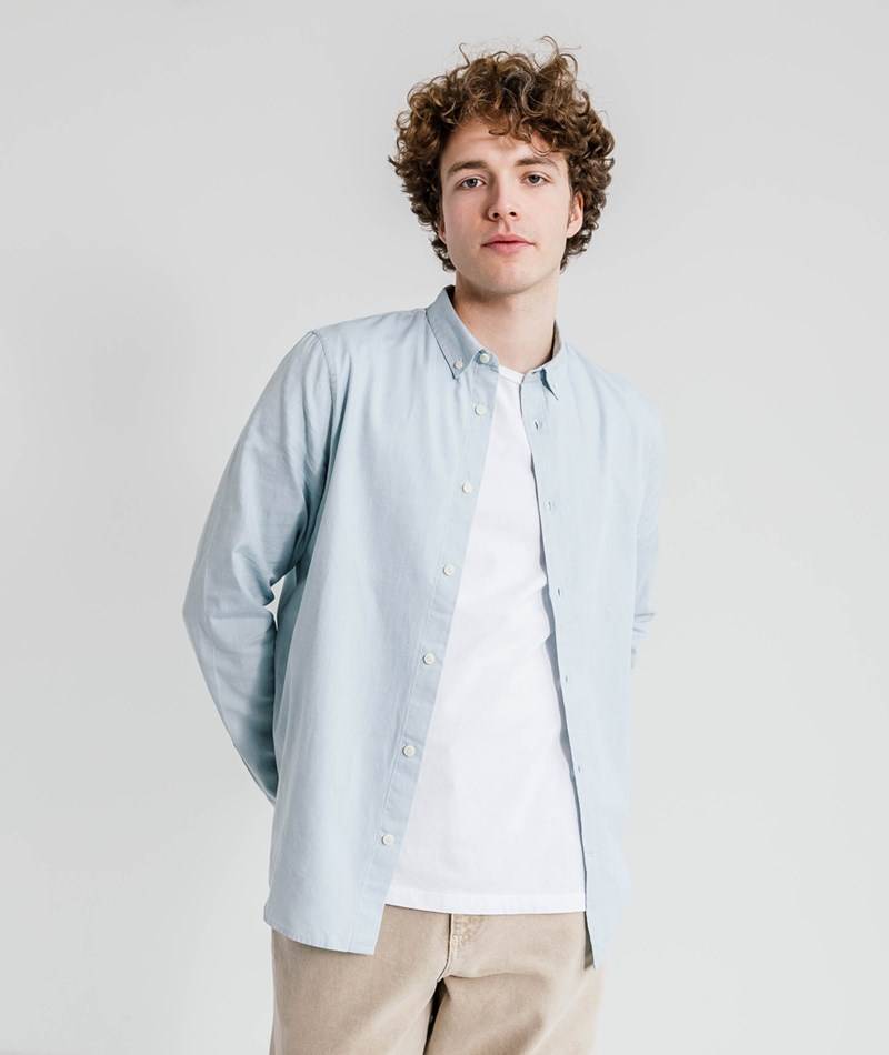 Kauf Dich Glücklich ARMEDANGELS Hemd Quaasa Blau