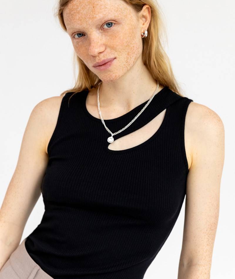 Kauf Dich Glücklich ARMEDANGELS Nikaa Top Schwarz