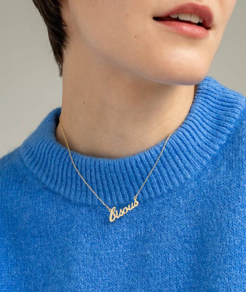 Kauf Dich Glücklich AVEC TOUS Kette Bisous Gold