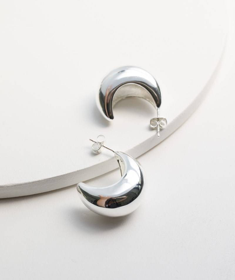 Kauf Dich Glücklich AVEC TOUS Ohrringe Mond Silber