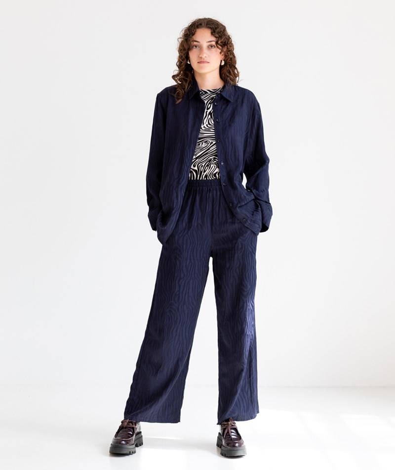 KAUF DICH GLüCKLICH Bluse dunkelblau