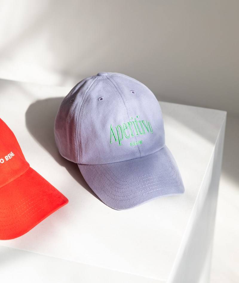 KAUF DICH GLüCKLICH Cap Aperitivo Lila aus Bio-Baumwolle