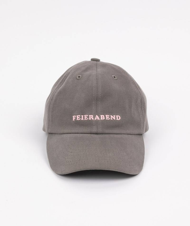 KAUF DICH GLüCKLICH Cap Feierabend Grau aus Bio-Baumwolle