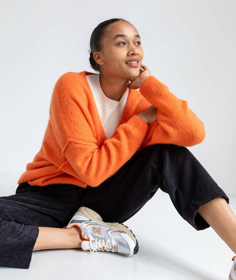 KAUF DICH GLüCKLICH Cardigan Orange