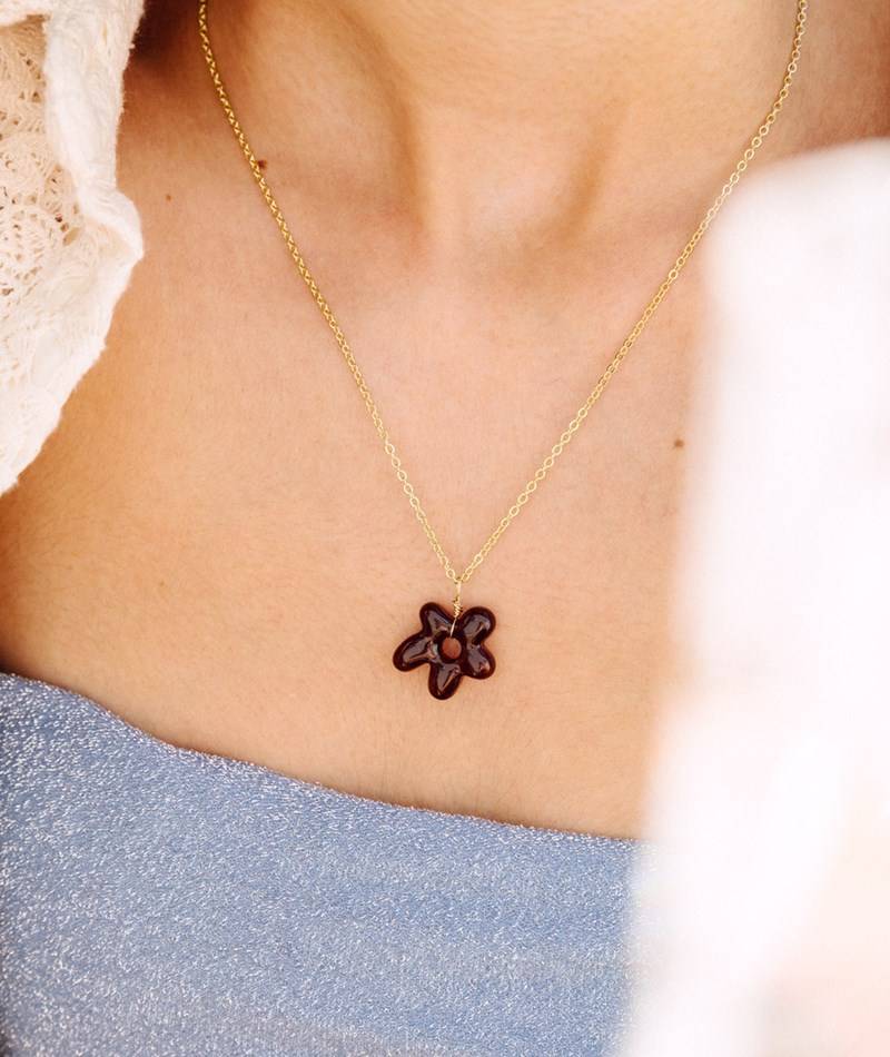 Kauf Dich Glücklich EBBA Kette Blume mehrfarbig