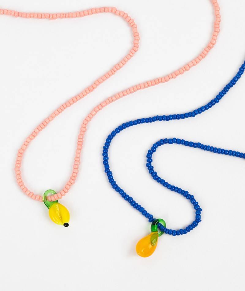 Kauf Dich Glücklich EBBA Kette Zitrone Blau