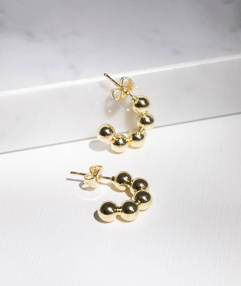 Kauf Dich Glücklich EBBA Ohrringe Kugeln Gold