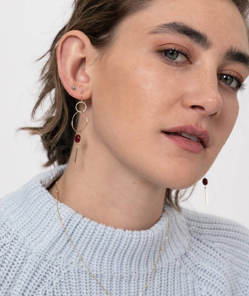 Kauf Dich Glücklich EBBA Ohrringe rot