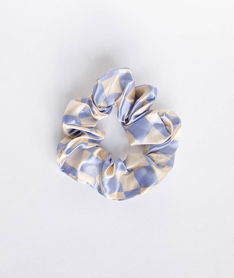 Kauf Dich Glücklich EBBA Satin Scrunchie kariert