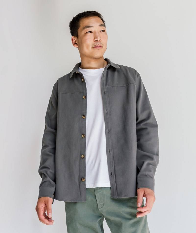 KAUF DICH GLüCKLICH Hemd Dunkelgrau