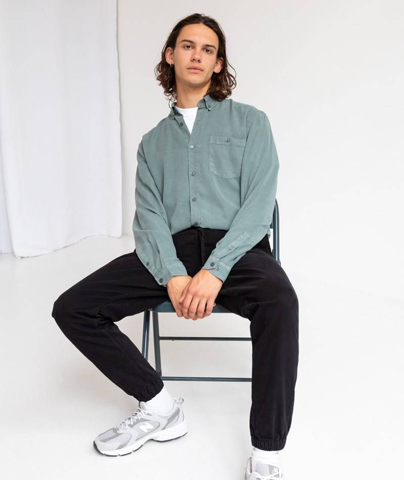 KAUF DICH GLüCKLICH Hemd Mintgrün aus TENCEL™