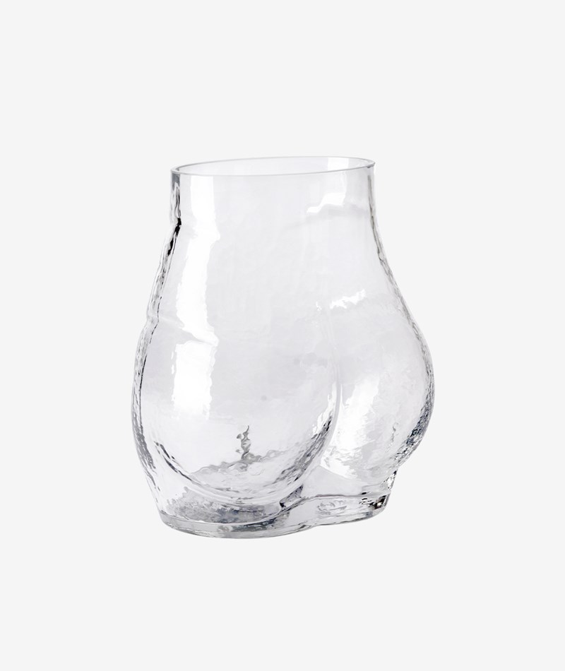 Kauf Dich Glücklich HKLIVING Glas Bum Vase farblos