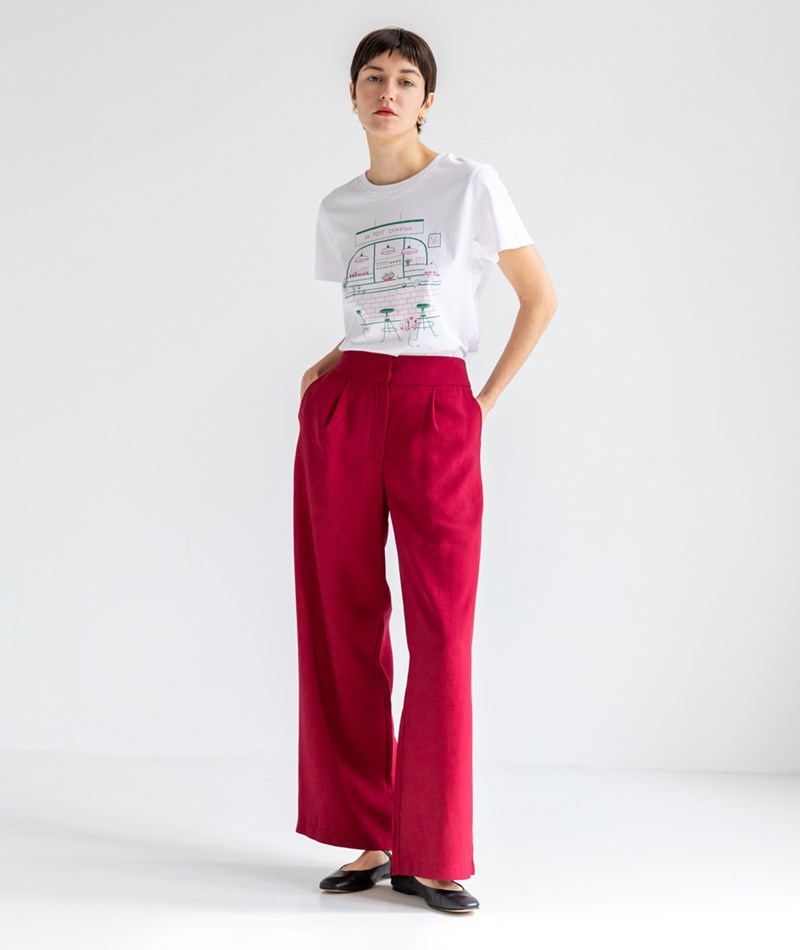 KAUF DICH GLüCKLICH Hose Bordeaux