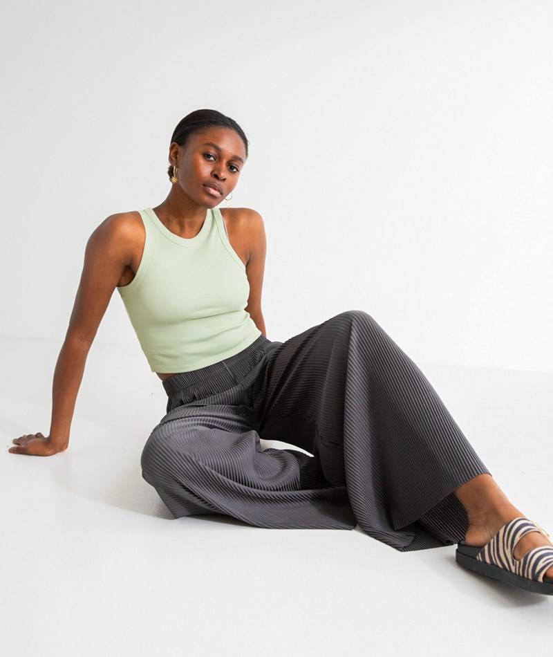 KAUF DICH GLüCKLICH Hose Grau aus recyceltem Polyester