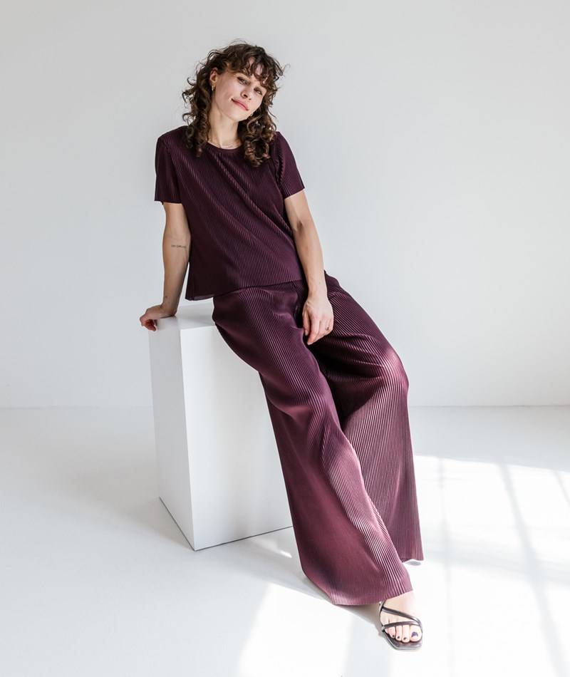 KAUF DICH GLüCKLICH Hose Lila aus recyceltem Polyester