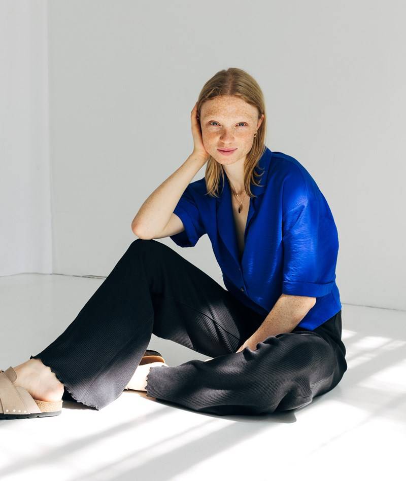 KAUF DICH GLüCKLICH Hose Schwarz aus Bio-Baumwolle