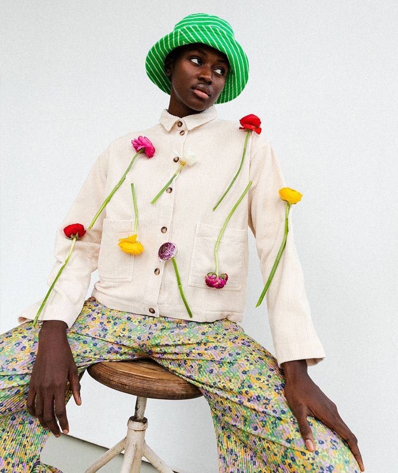 KAUF DICH GLüCKLICH Jacke Beige aus Bio-Baumwolle