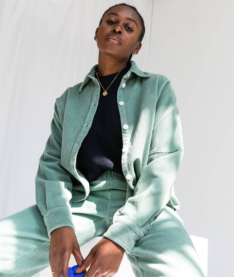 KAUF DICH GLüCKLICH Jacke Grün aus Bio-Baumwolle