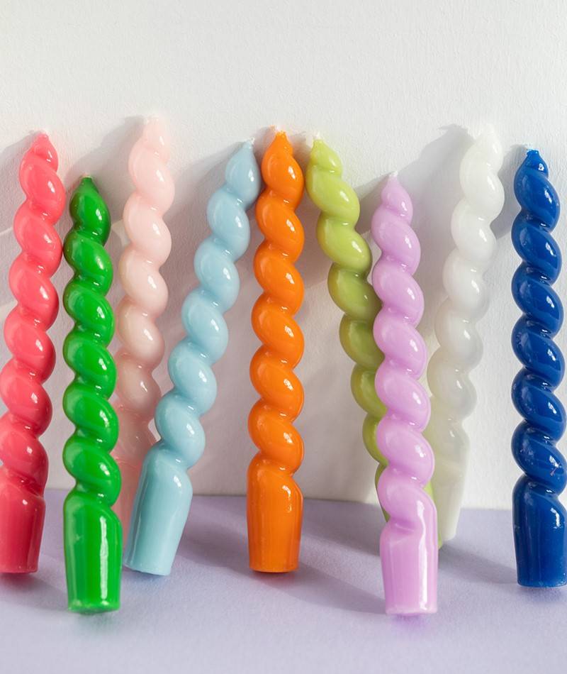 KAUF DICH GLüCKLICH Kerze Orange