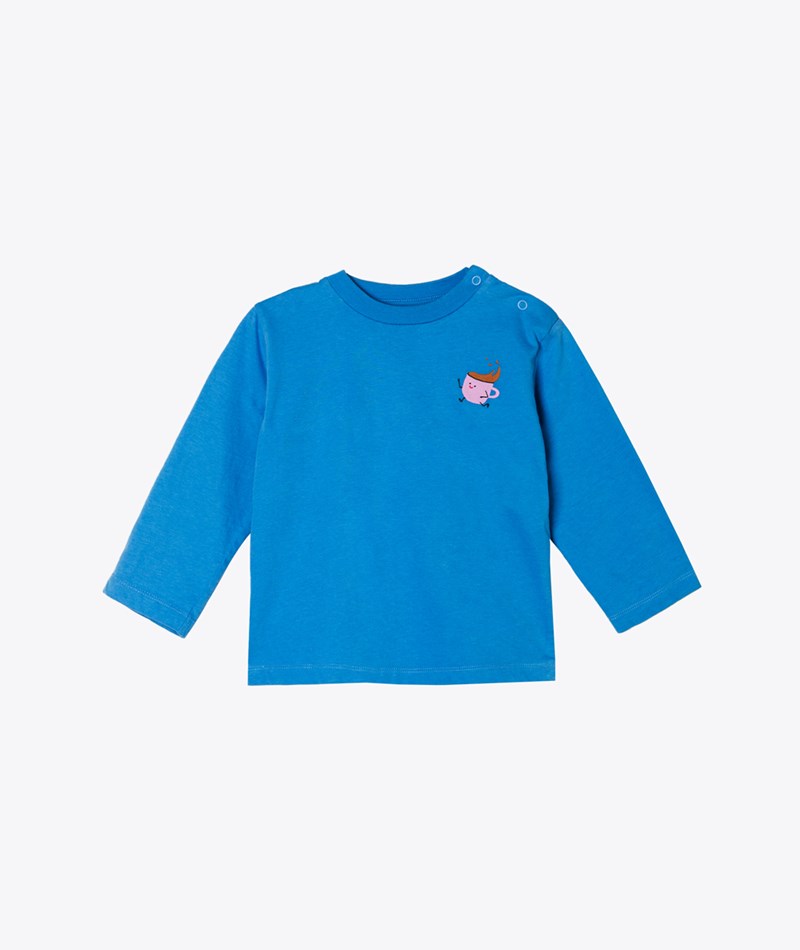 KAUF DICH GLüCKLICH KIDS Longsleeve Blau aus Bio-Baumwolle
