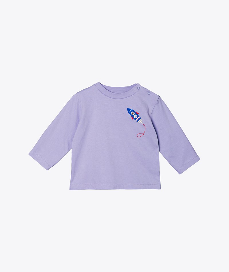 KAUF DICH GLüCKLICH KIDS Longsleeve Lila aus Bio-Baumwolle
