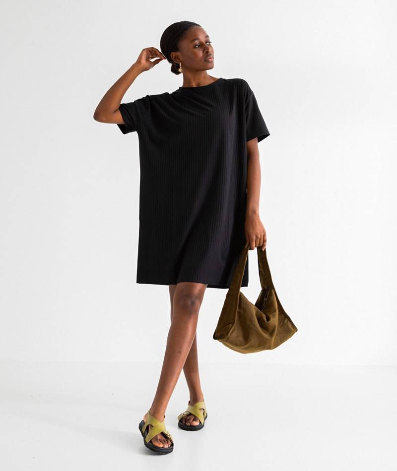 KAUF DICH GLüCKLICH Kleid Schwarz