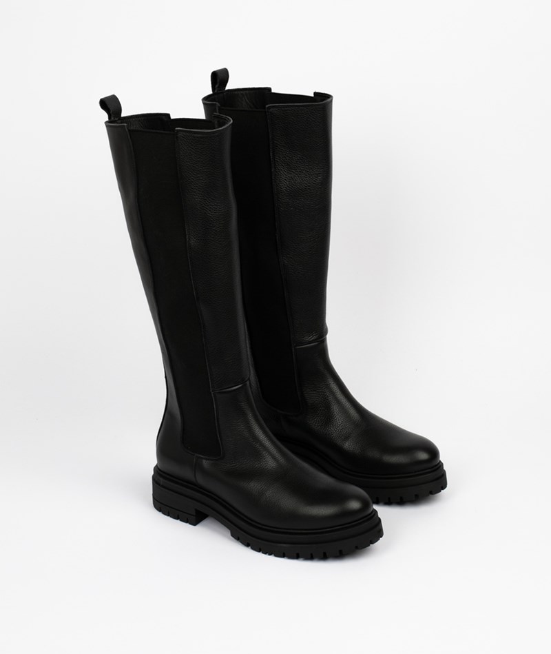 KAUF DICH GLüCKLICH Lederstiefel Schwarz