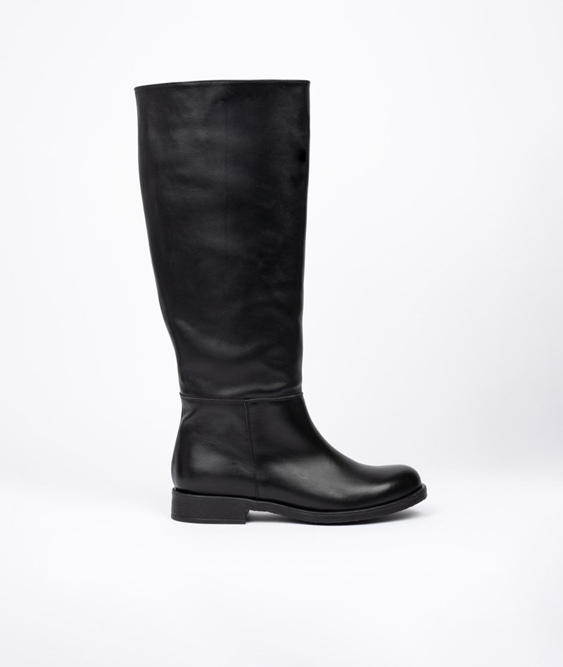 KAUF DICH GLüCKLICH Lederstiefel schwarz