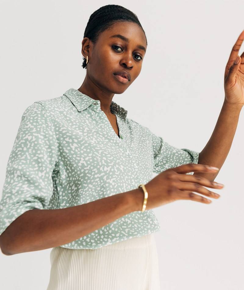 KAUF DICH GLüCKLICH Leo Bluse gemustert