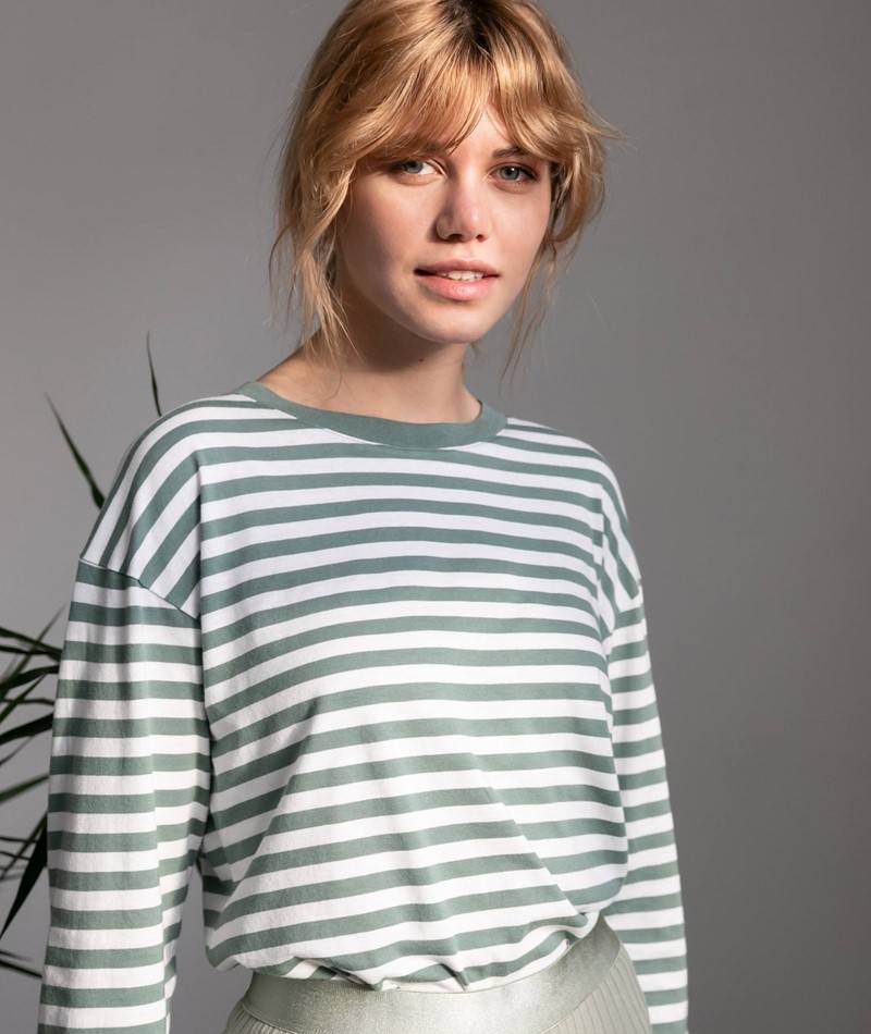 KAUF DICH GLüCKLICH Longsleeve gestreift