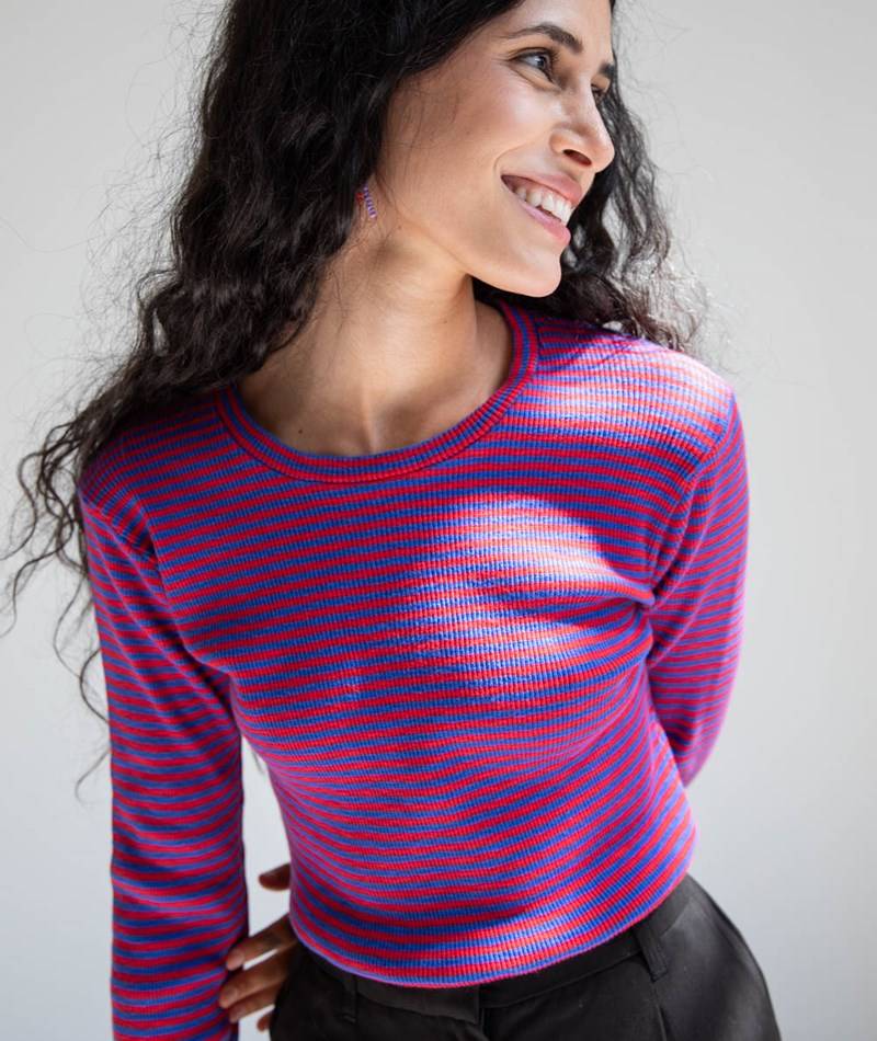 KAUF DICH GLüCKLICH Longsleeve gestreift