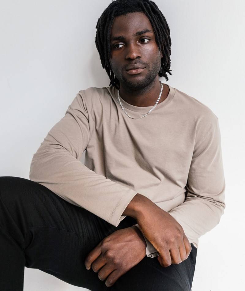 KAUF DICH GLüCKLICH Longsleeve hellbraun