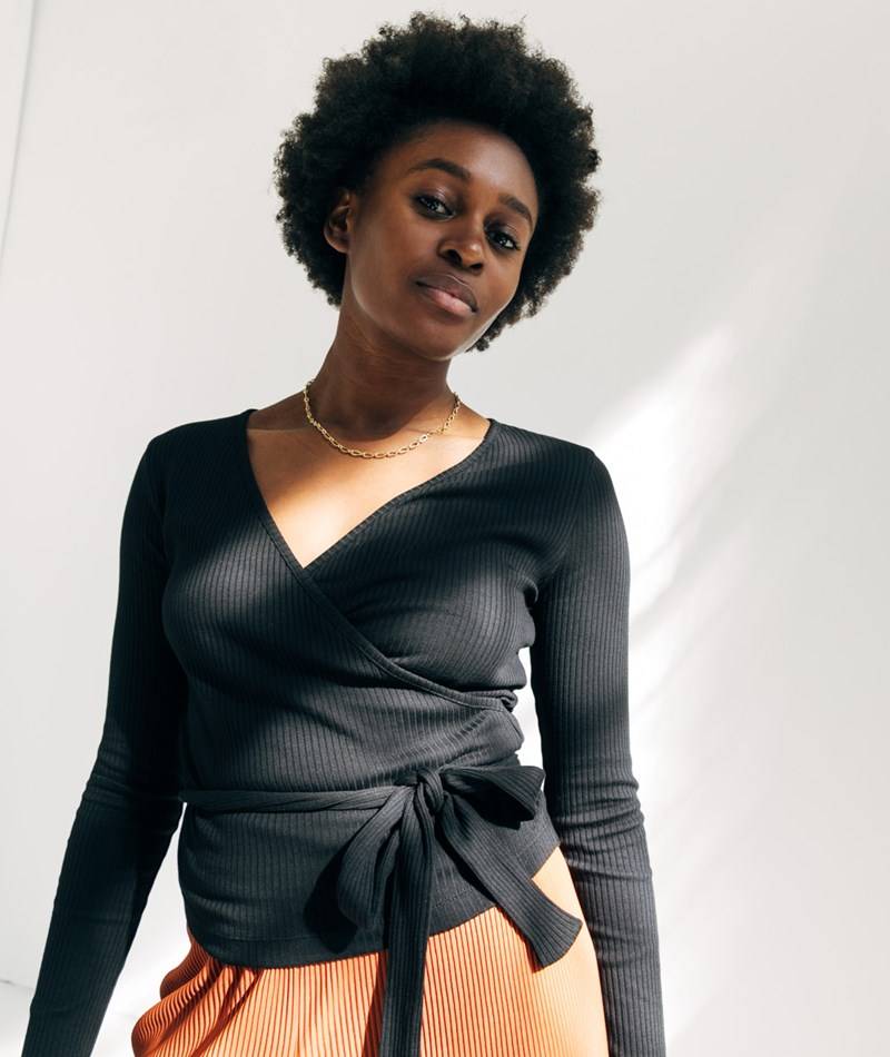 KAUF DICH GLüCKLICH Longsleeve Schwarz aus Bio-Baumwolle