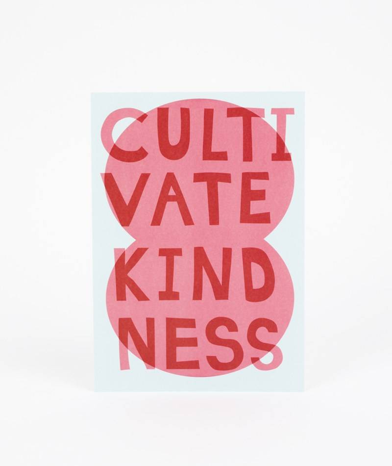 KAUF DICH GLüCKLICH Mini Poster A5 Cultivate Kindness mehrfarbig