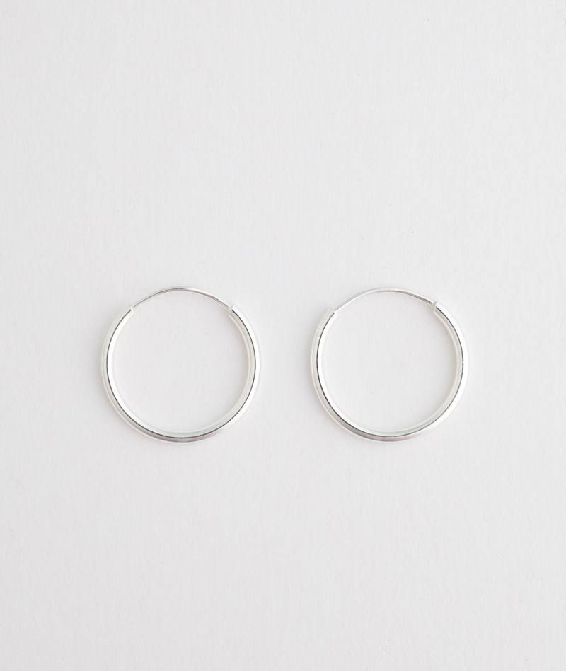 KAUF DICH GLüCKLICH Ohrringe (18 mm) Silber