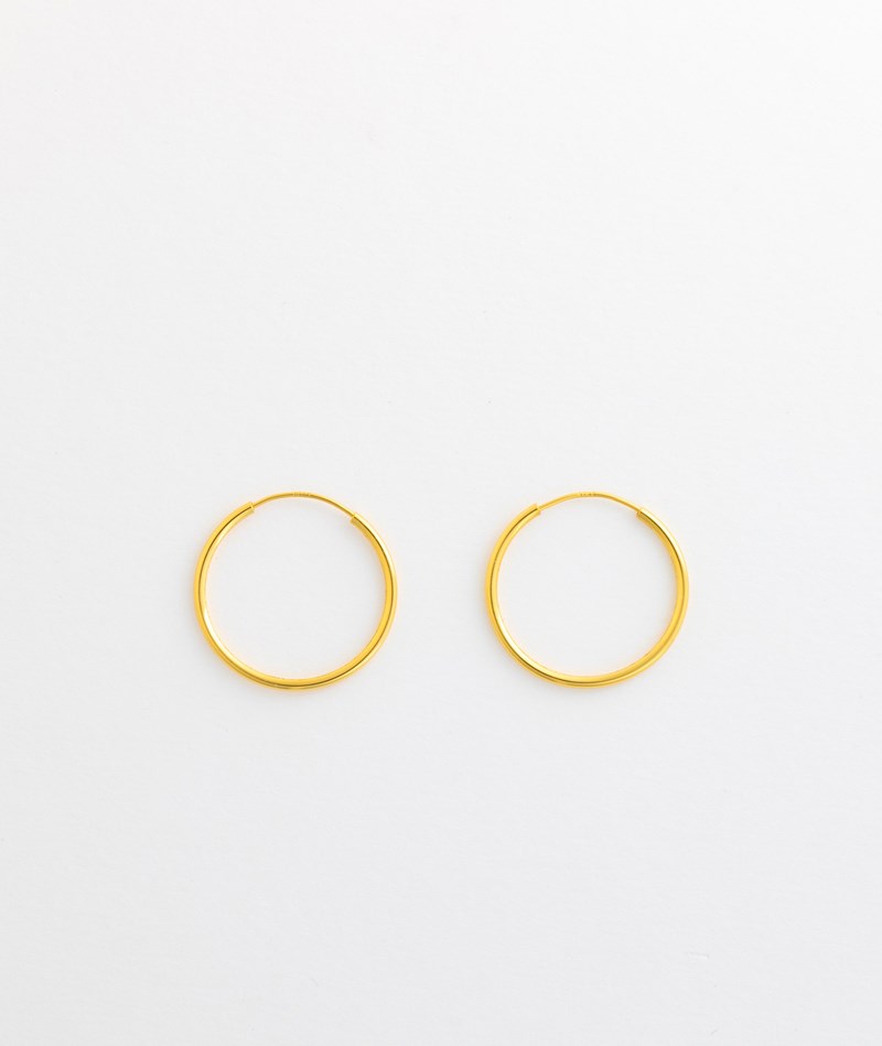 KAUF DICH GLüCKLICH Ohrringe (25 mm) Gold