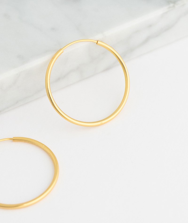 KAUF DICH GLüCKLICH Ohrringe (30 mm) Gold