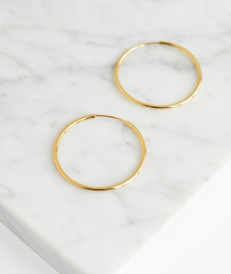 KAUF DICH GLüCKLICH Ohrringe (35 mm) Gold