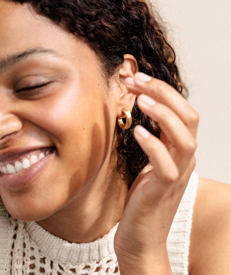 KAUF DICH GLüCKLICH Ohrringe Gold