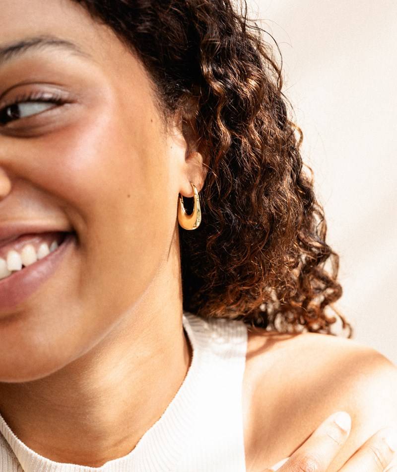 KAUF DICH GLüCKLICH Ohrringe Gold