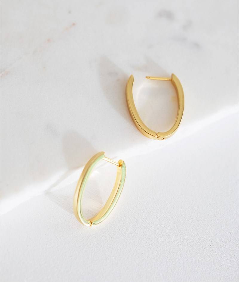 KAUF DICH GLüCKLICH Ohrringe Gold