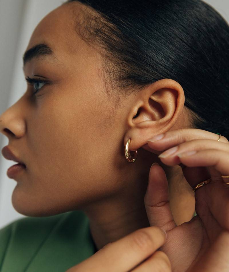 KAUF DICH GLüCKLICH Ohrringe Gold