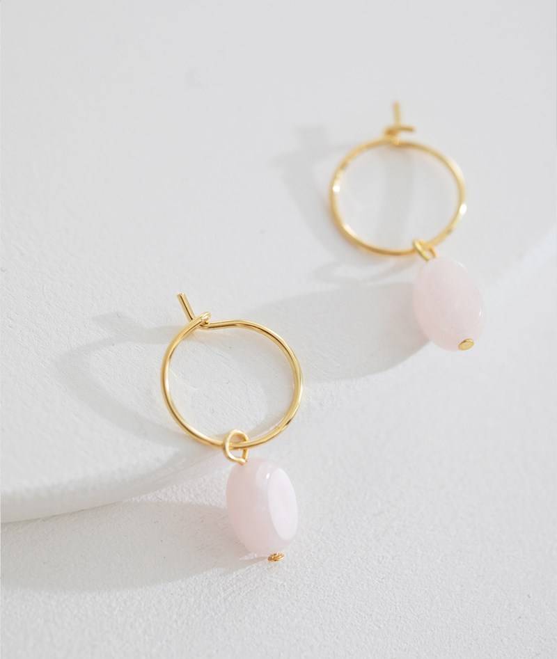 KAUF DICH GLüCKLICH Ohrringe Gold/Rosa