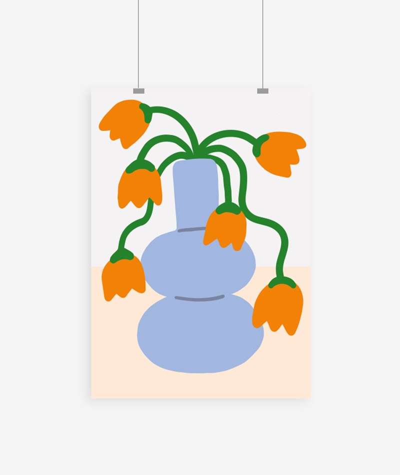 KAUF DICH GLüCKLICH Poster (A3) Blumen mehrfarbig