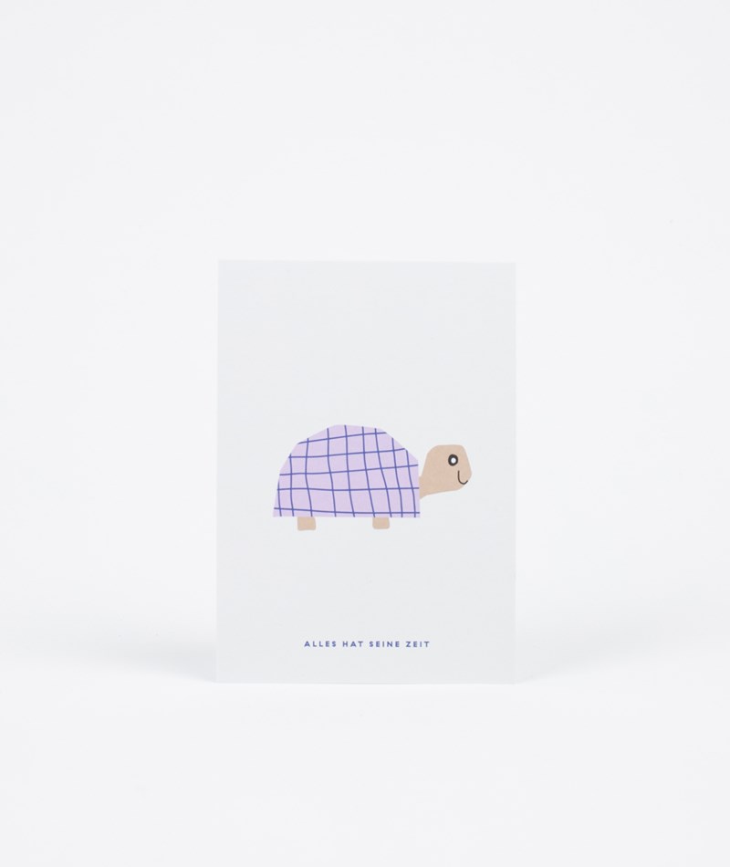 KAUF DICH GLüCKLICH Postkarte Alles Hat Seine Zeit Weiü