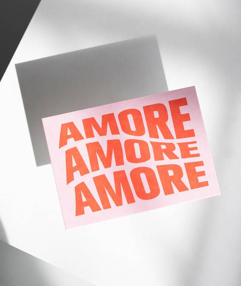 KAUF DICH GLüCKLICH Postkarte Amore