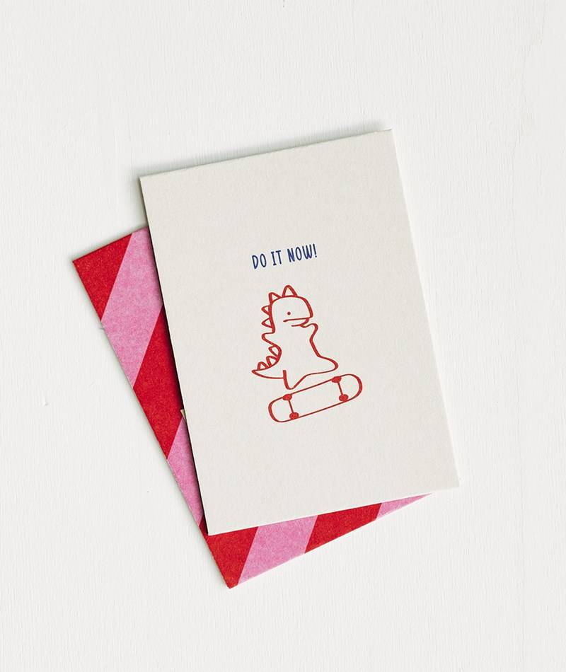 KAUF DICH GLüCKLICH Postkarte Do It Now Weiü