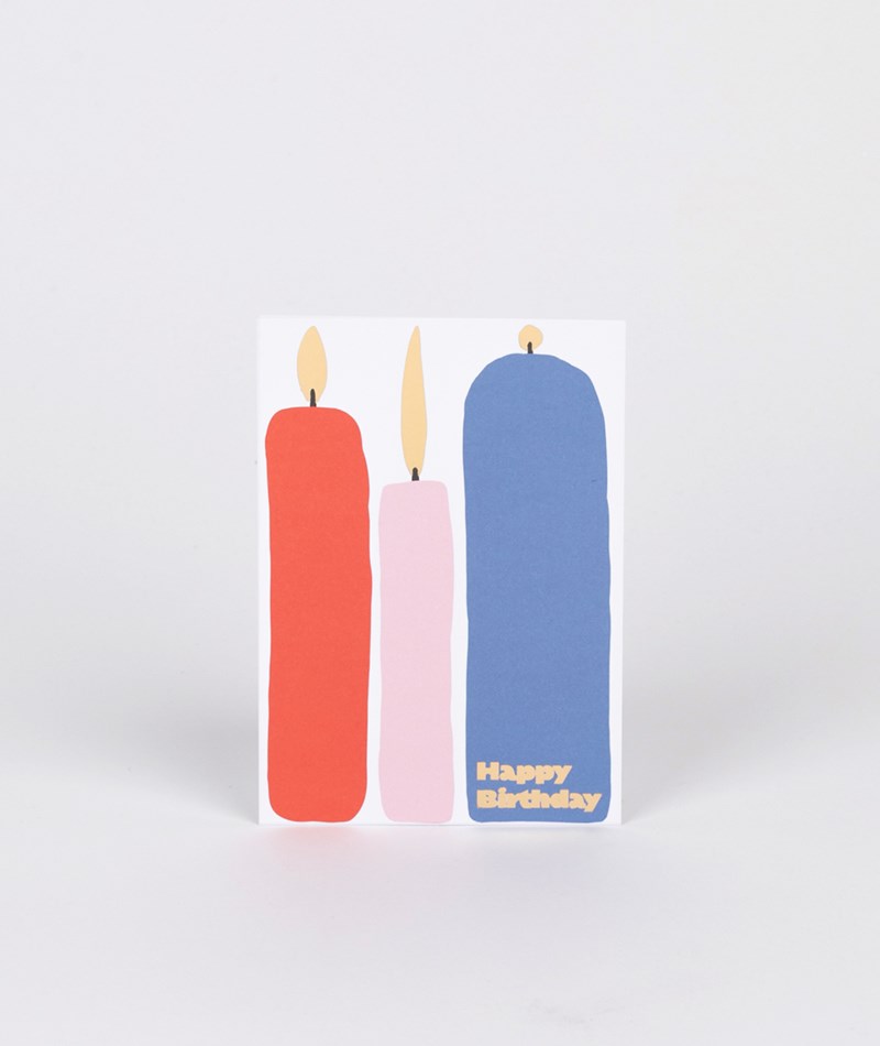 KAUF DICH GLüCKLICH Postkarte Happy Birthday mehrfarbig