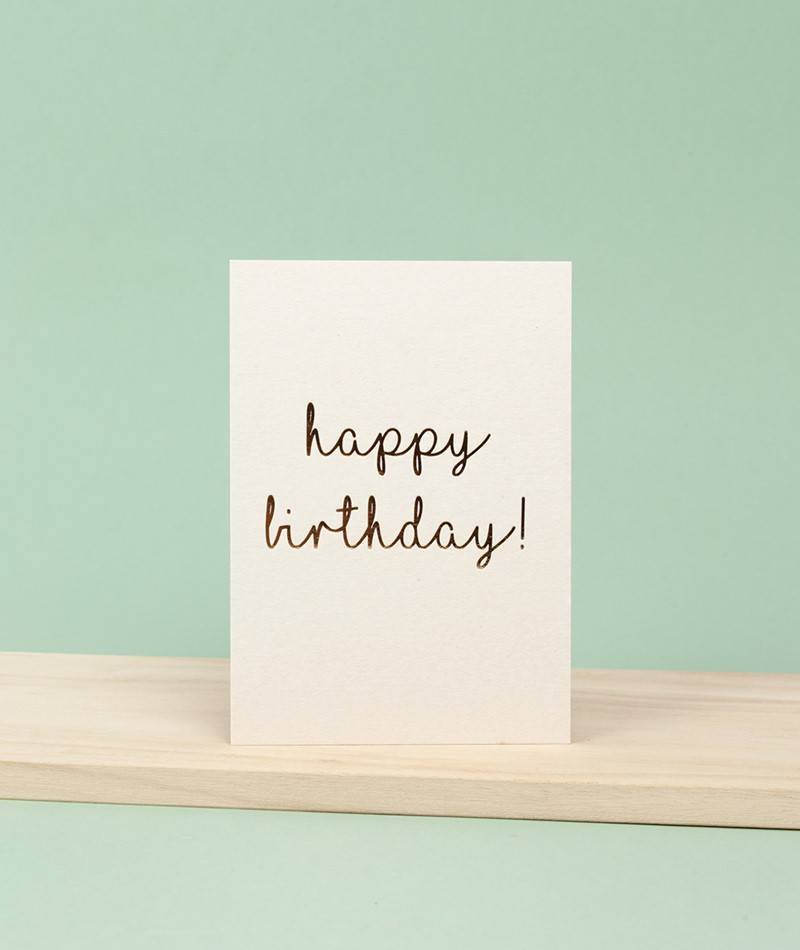 KAUF DICH GLüCKLICH Postkarte HappyB-Day